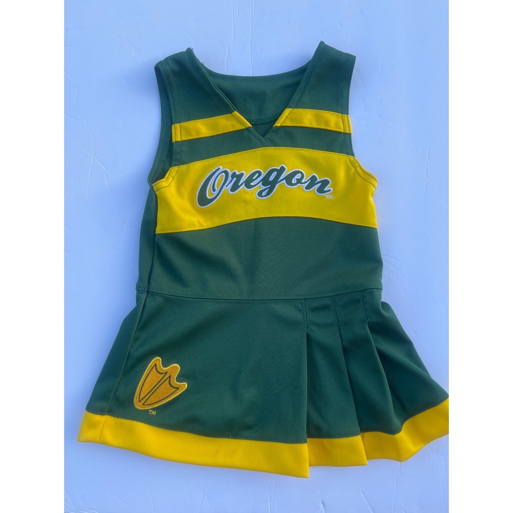 Gen2 Oregon Ducks Cheerleader Dress Toddler 18M Green Yellow NCAA Fan Gear